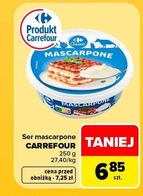 Ser mascarpone Carrefour Classic promocja w Carrefour