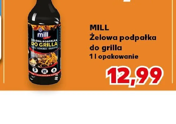 Żelowa podpałka do grilla MILL promocja w Kaufland