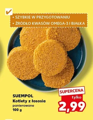 Kotlety z łososia panierowane Suempol promocja w Kaufland