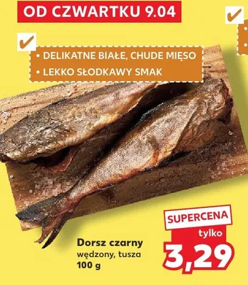 Dorsz czarny wędzony, tusza promocja w Kaufland