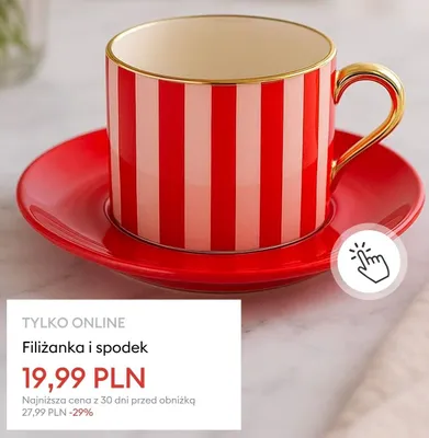 Filiżanka i spodek promocja w Sinsay