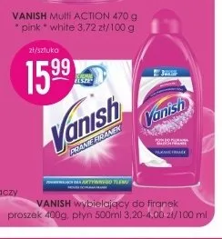 Płyn do płukania firanek Vanish promocja w Drogerie Jasmin