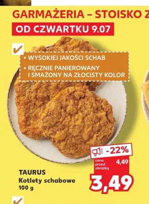Kotlety schabowe Taurus promocja w Kaufland