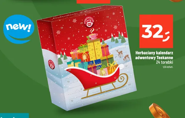 Herbaciany kalendarz adwentowy Teekanne promocja w Dealz