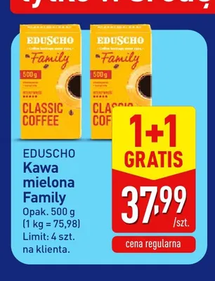 Kawa mielona Family Eduscho promocja w Aldi
