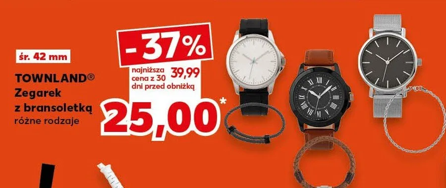 Zegarek z bransoletką różne rodzaje promocja w Kaufland