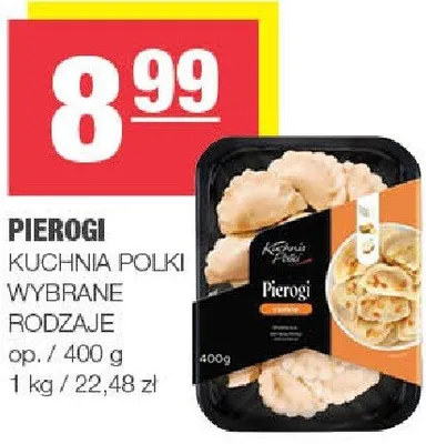 Pierogi kuchnia Polki wybrane rodzaje promocja w SPAR