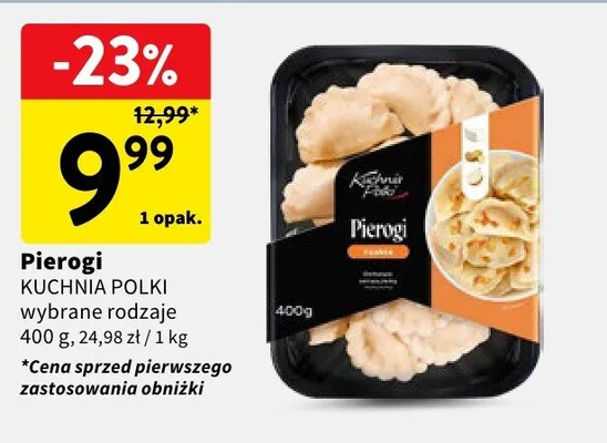 Pierogi wybrane rodzaje promocja w Intermarche
