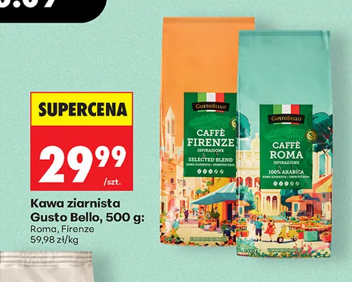 Kawa ziarnista Gusto Bello Roma promocja w Biedronka