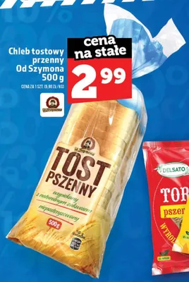 Chleb tostowy pszenny Od Szymona promocja w TOPAZ