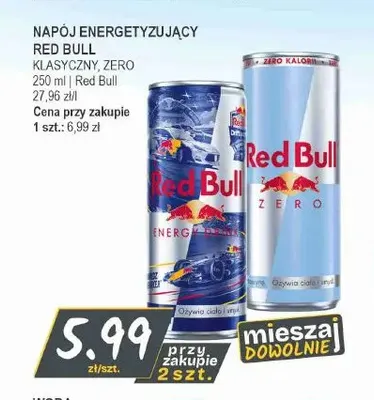 Napój energetyzujący Red Bull Zero promocja w Słoneczko