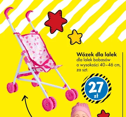 Wózek dla lalek promocja w Tedi