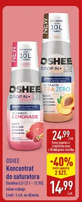 Koncentrat do saturatora Oshee Drop In Vitamin Lemonade promocja w Aldi