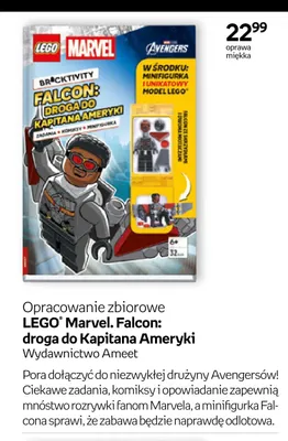 Książka LEGO Marvel Falcon: droga do Kapitana Ameryki promocja w Empik