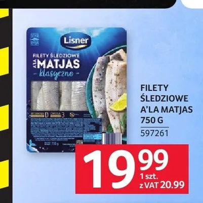 Filety śledziowe a'la Matjas Lisner promocja w Selgros