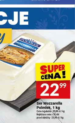 Ser Mozzarella Polmlek promocja w Twój Market