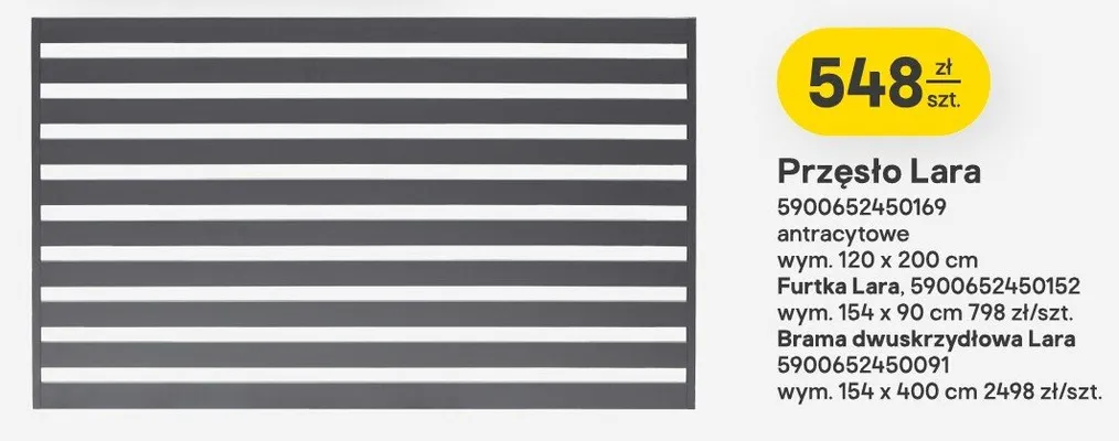 Przęsło Lara promocja w Castorama