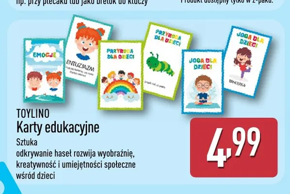 Karty edukacyjne Toylino promocja w Aldi