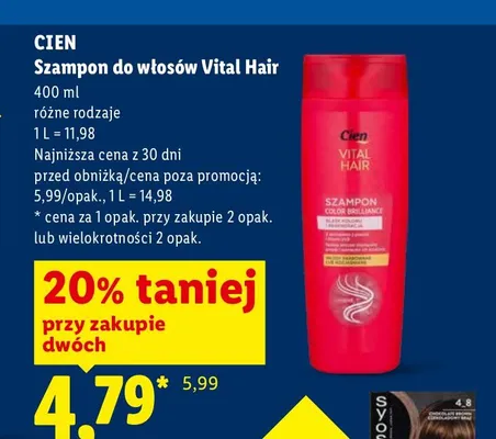 Szampon do włosów green apple Care&go promocja w Lidl