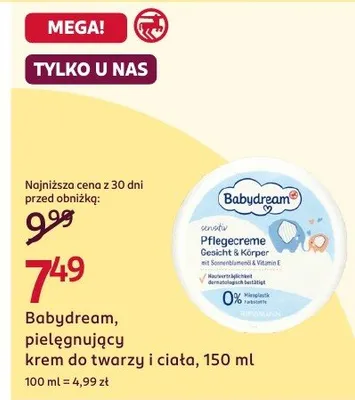 Pielęgnujący krem do twarzy i ciała, 150 ml promocja w Rossmann