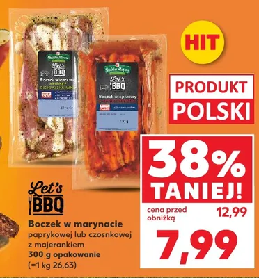 Boczek w marynacie paprykowej Let's BBQ promocja w Kaufland