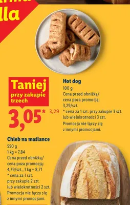 Chleb na maślance promocja w Lidl