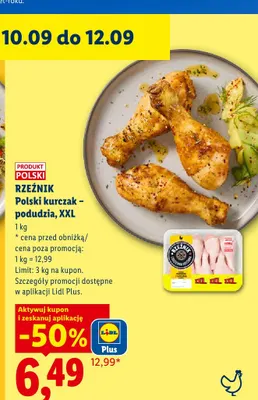 Kurczak podudzia XXL Rzeźnik promocja w Lidl