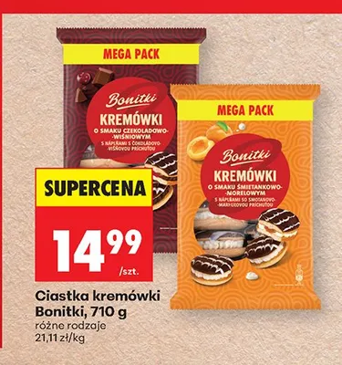 Ciastka kremówki Bonitki promocja w Biedronka