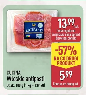 Włoskie antipasti CUCINA promocja w Aldi
