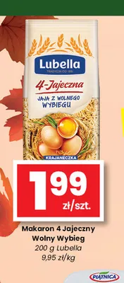 Makaron 4 Jajeczny Wolny Wybieg Lubella promocja w emma MARKET