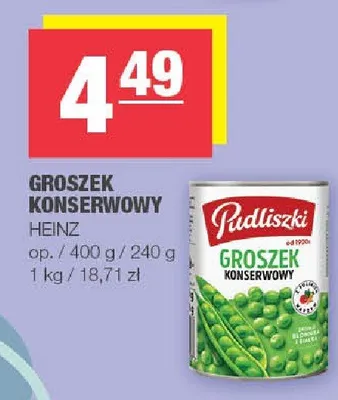 Groszek konserwowy promocja w SPAR