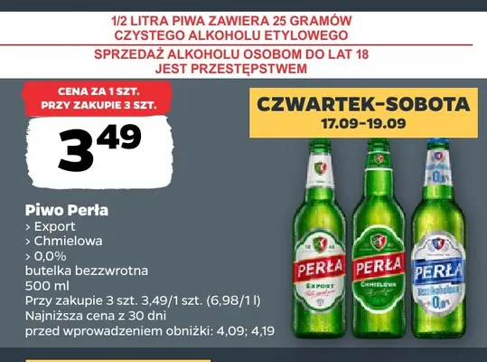 Piwo Perła Export promocja w Netto