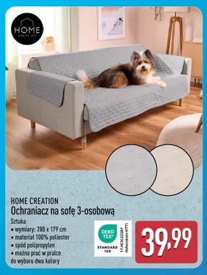 Ochraniacz na sofę 3-osobową Home Creation promocja w Aldi