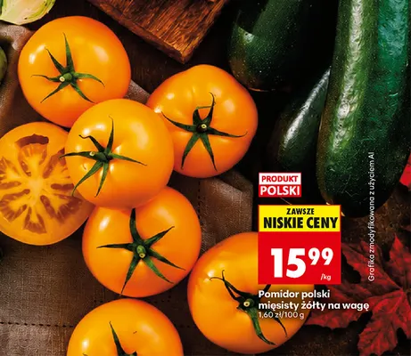 Pomidor polski mięsisty żółty na wagę promocja w Biedronka