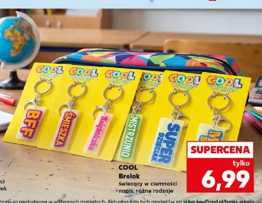 Brelok świecący w ciemności COOL promocja w Kaufland