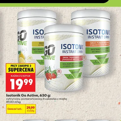 Isotonik Go Active cytrynowy promocja w Biedronka