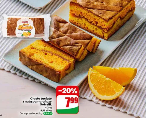 Ciasto łaciate z nutą pomarańczy  promocja w Dino