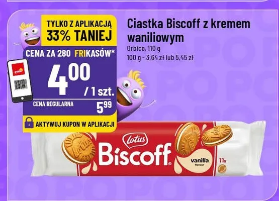 Ciastka Biscoff z kremem waniliowym promocja w POLOmarket