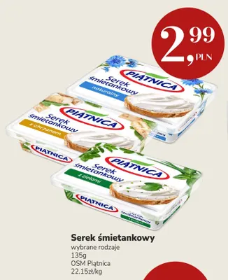 Serek śmietankowy z ziołami Piątnica promocja w Market Point