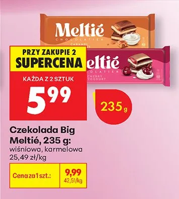 Czekolada Big Meltié promocja w Biedronka