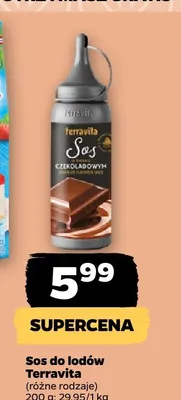 Sos do lodów czekoladowy Terravita promocja w Netto