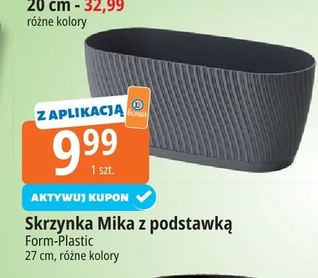 Skrzynka Mika z podstawką Form-Plastic 27 cm promocja w Leclerc