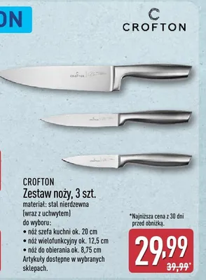 Zestaw noży 3 szt. promocja w Aldi