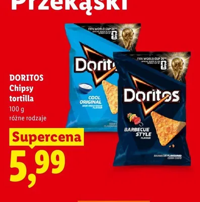 Chipsy tortilla Doritos promocja w Lidl