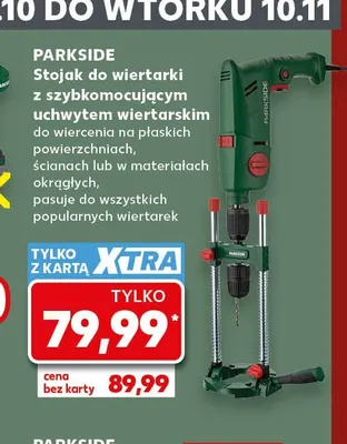 Stojak do wiertarki z szybkomocującym uchwytem wiertarskim Parkside promocja w Kaufland