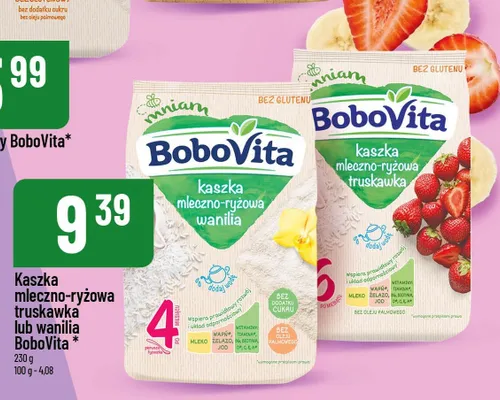 Kaszka mleczno-ryżowa kakaowa Bobovita promocja w POLOmarket