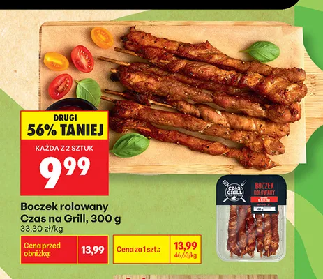 Boczek rolowany Czas na Grill promocja w Biedronka