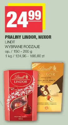 Praliny Lindor Lindt promocja w SPAR