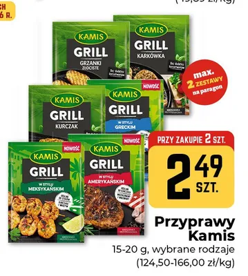 Przyprawa Grill Kamis w stylu amerykańskim promocja w Społem Częstochowa