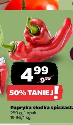 Papryka słodka spiczasta promocja w Netto